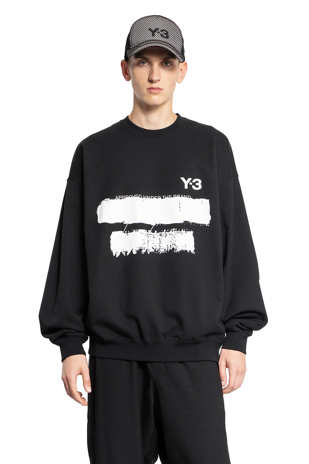 Y-3 MAN BLACK SWEATSHIRTS