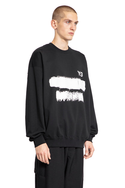 Y-3 MAN BLACK SWEATSHIRTS