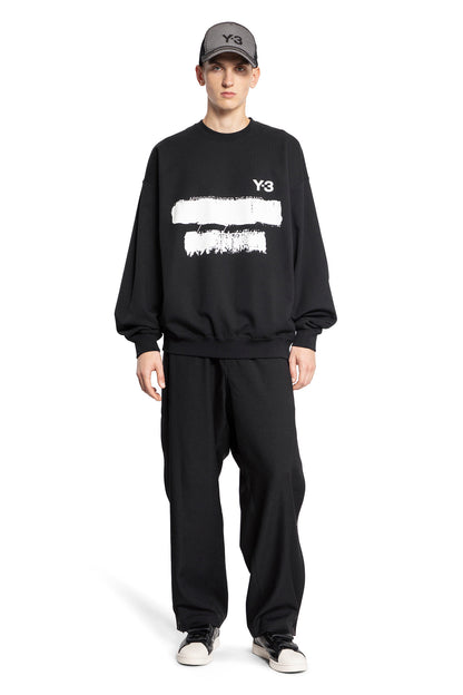 Y-3 MAN BLACK SWEATSHIRTS