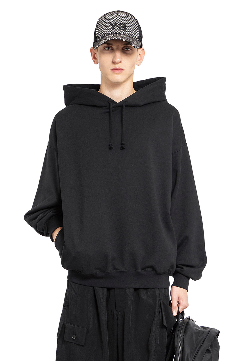 Y-3 MAN BLACK SWEATSHIRTS