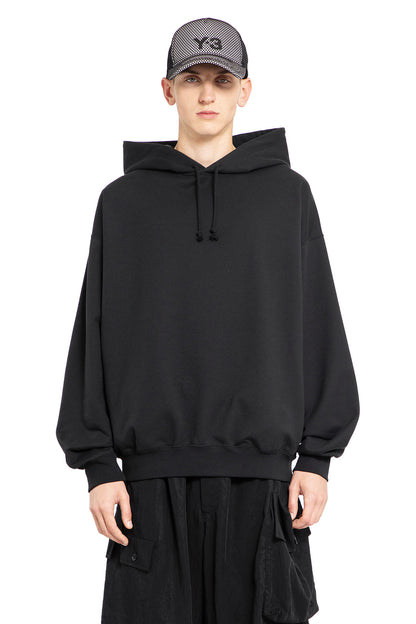 Y-3 MAN BLACK SWEATSHIRTS