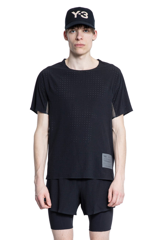 Y-3 MAN BLACK T-SHIRTS & TANK TOPS