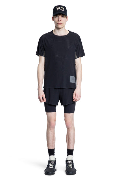 Y-3 MAN BLACK T-SHIRTS & TANK TOPS