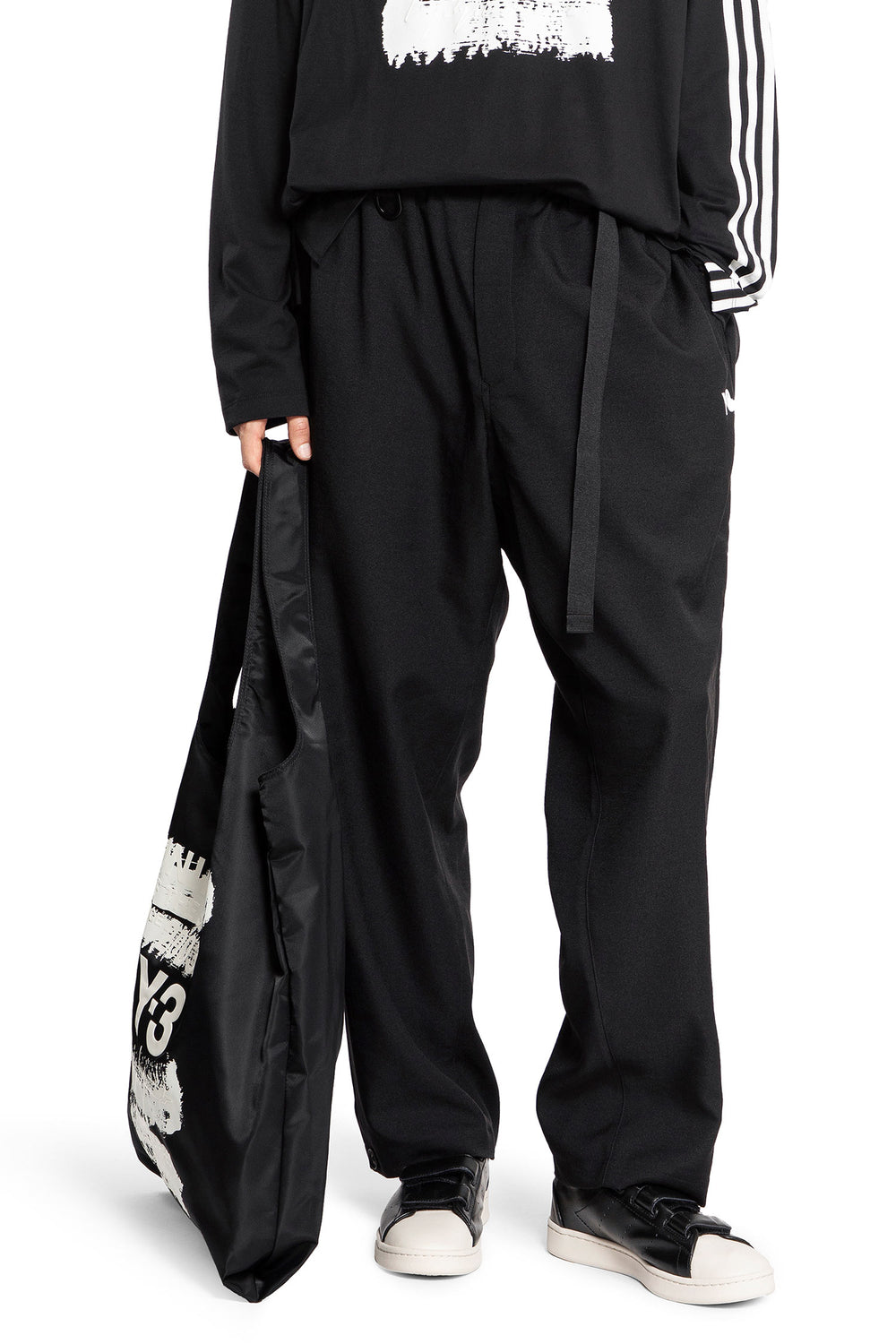 Y-3 MAN BLACK TROUSERS