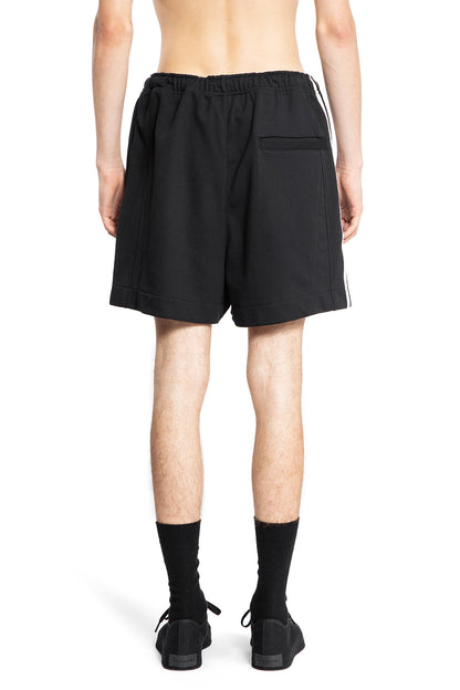 Y-3 MAN BLACK SHORTS & SKIRTS