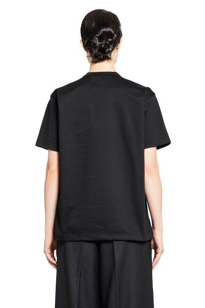 JUNYA WATANABE WOMAN BLACK T-SHIRTS & TANK TOPS