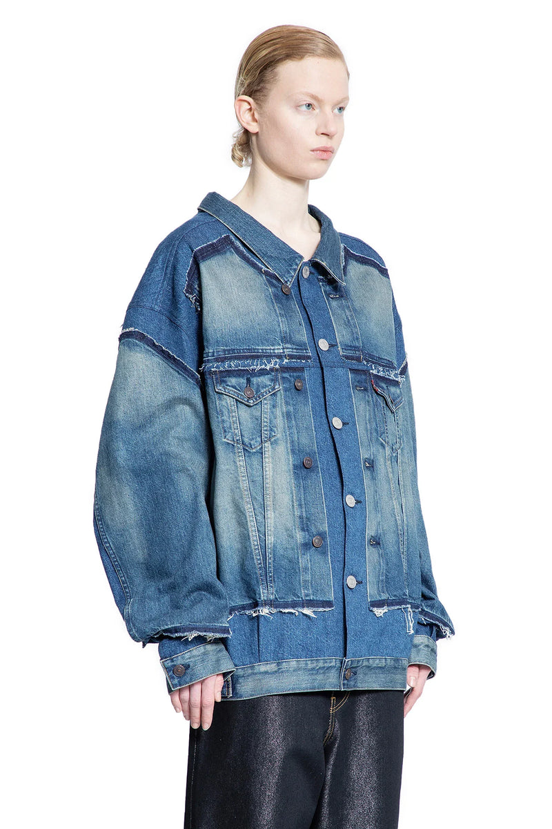 Spliced Denim Jacket - Antonioli.eu