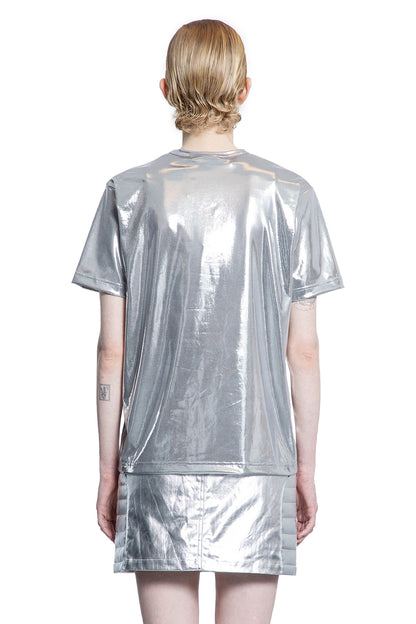 JUNYA WATANABE WOMAN SILVER T-SHIRTS & TANK TOPS