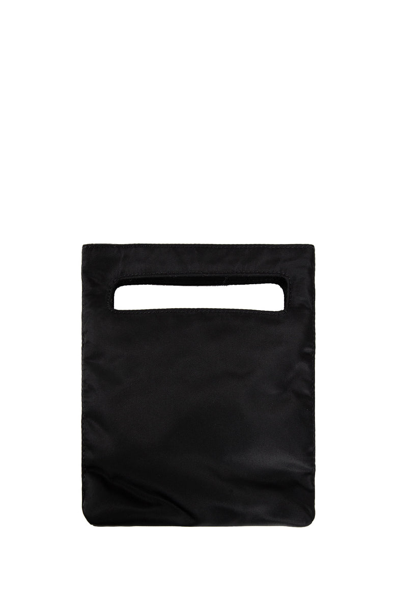 Y-3 UNISEX BLACK MINI BAGS