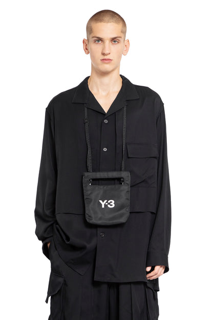 Y-3 UNISEX BLACK MINI BAGS