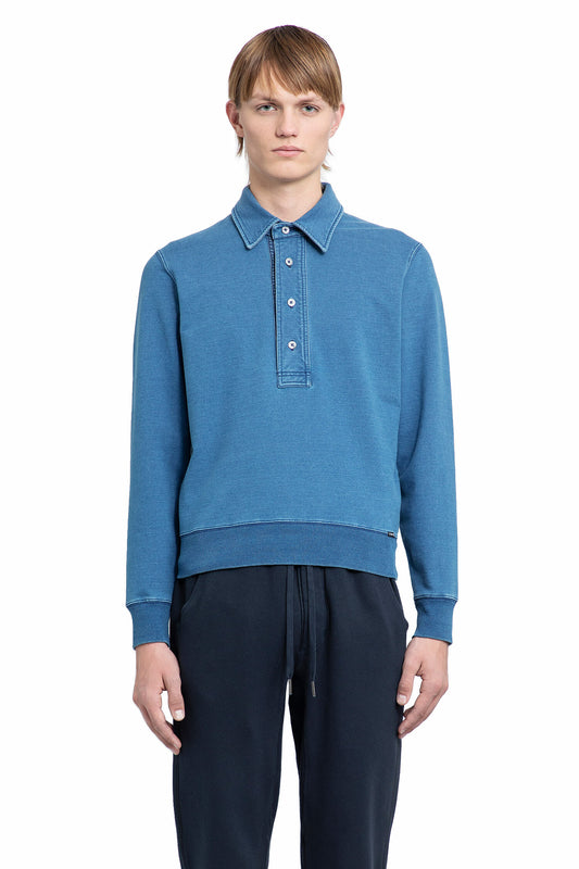 TOM FORD MAN BLUE SWEATSHIRTS