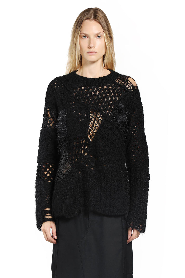 JUNYA WATANABE WOMAN BLACK KNITWEAR
