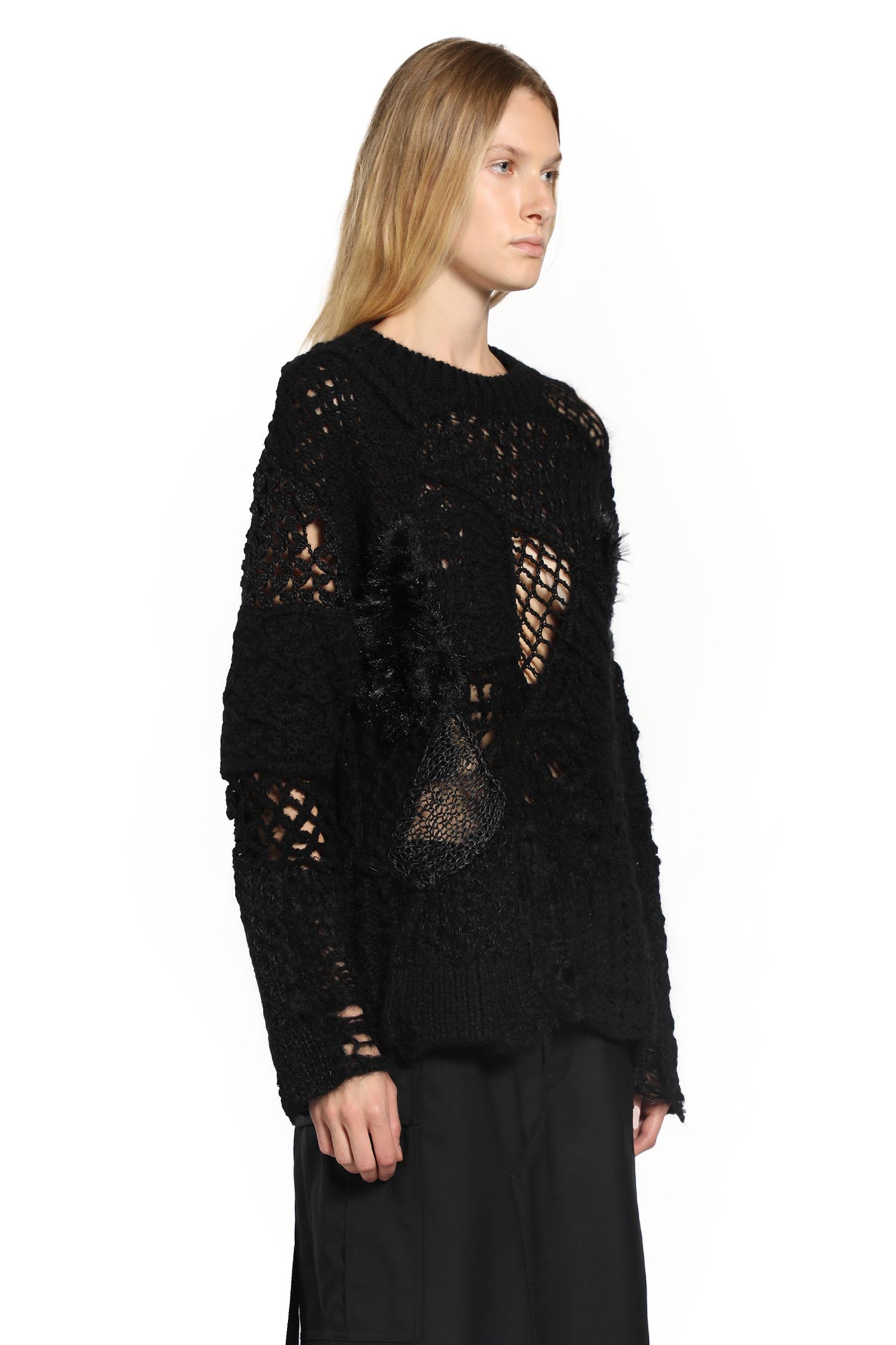 JUNYA WATANABE WOMAN BLACK KNITWEAR