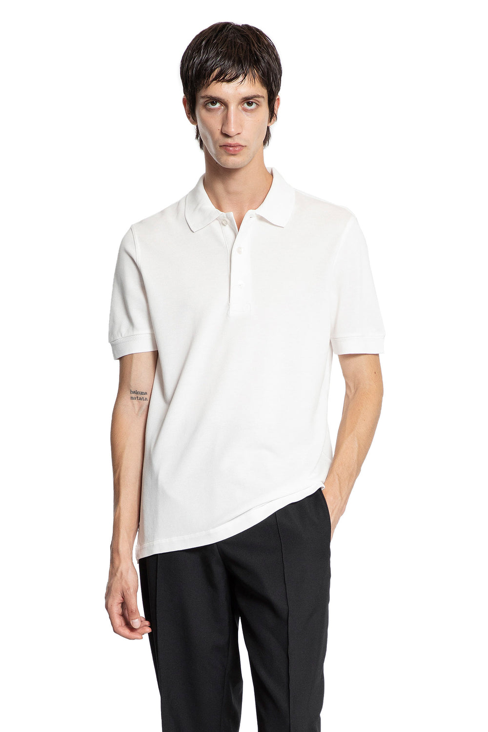 TOM FORD Lyocell Piqué Polo Shirt man