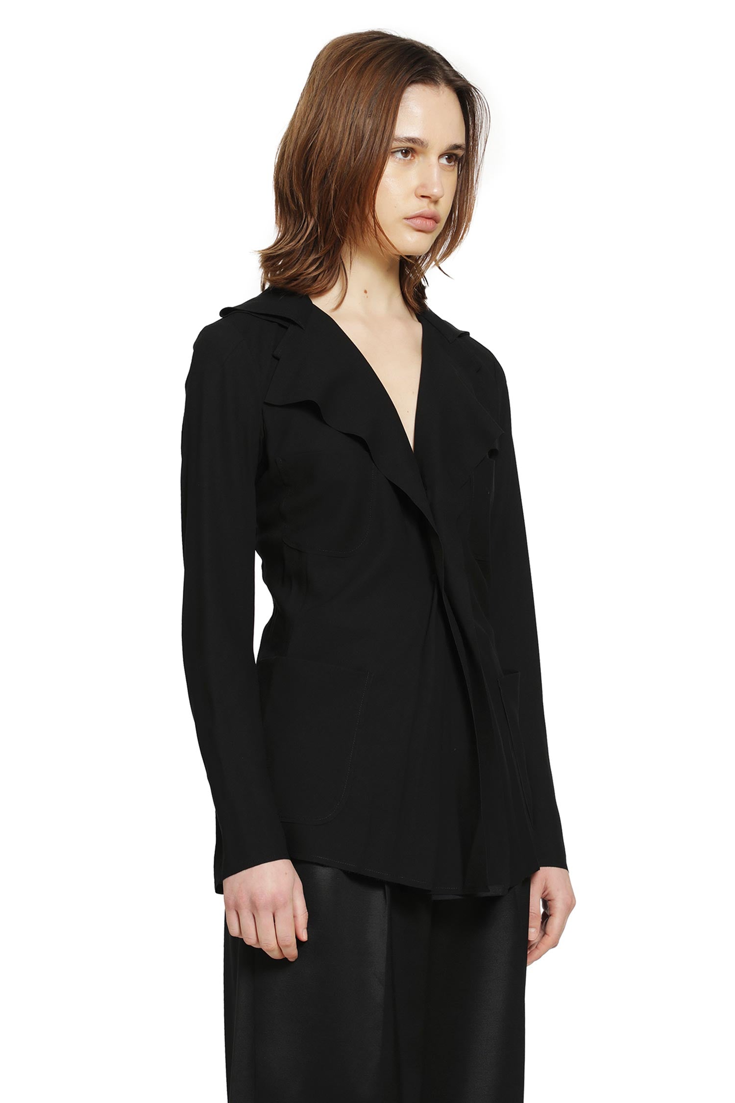 JUNYA WATANABE Pleated Blazer in Poly Twill woman