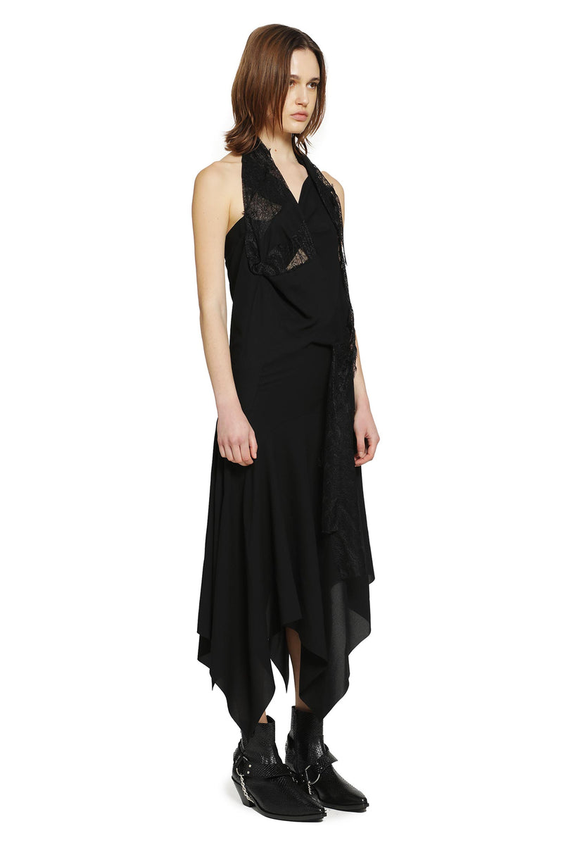 JUNYA WATANABE Asymmetric Lace Slip Dress woman