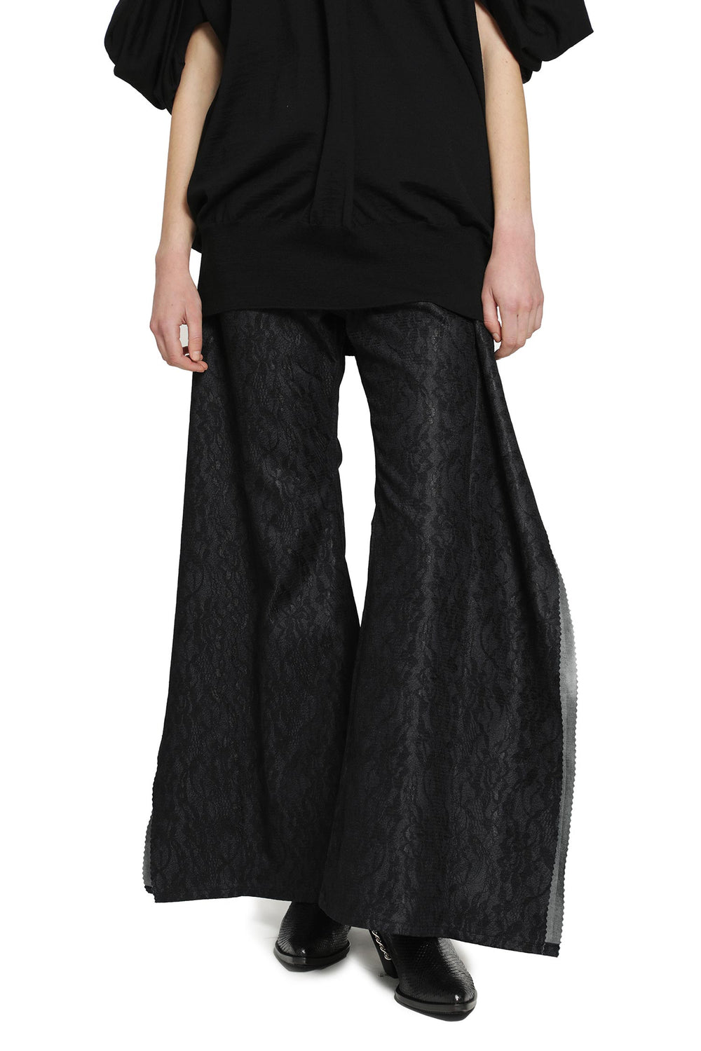JUNYA WATANABE Deconstructed Jeans in Floral Denim woman