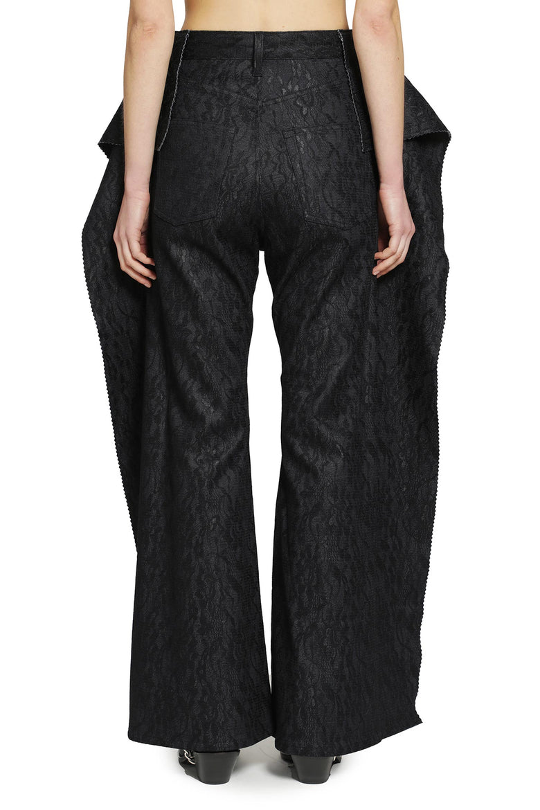 JUNYA WATANABE Deconstructed Jeans in Floral Denim woman
