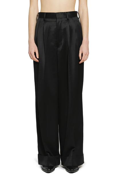 Pleated Satin Trousers