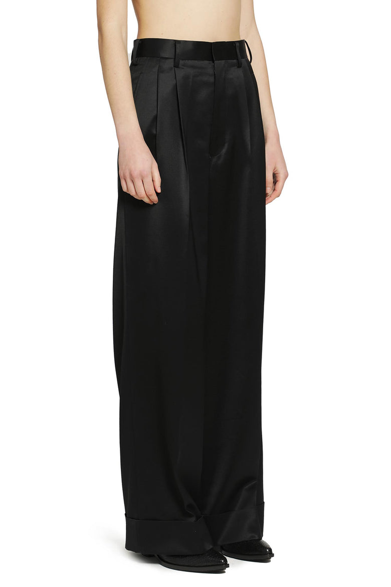 
              JUNYA WATANABE Pleated Satin Trousers woman
            