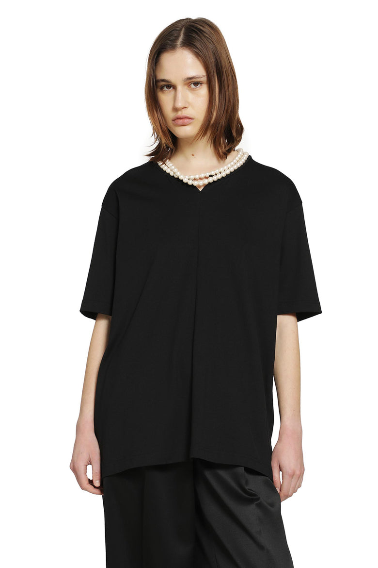 JUNYA WATANABE Cotton Jersey T-Shirt with Split woman