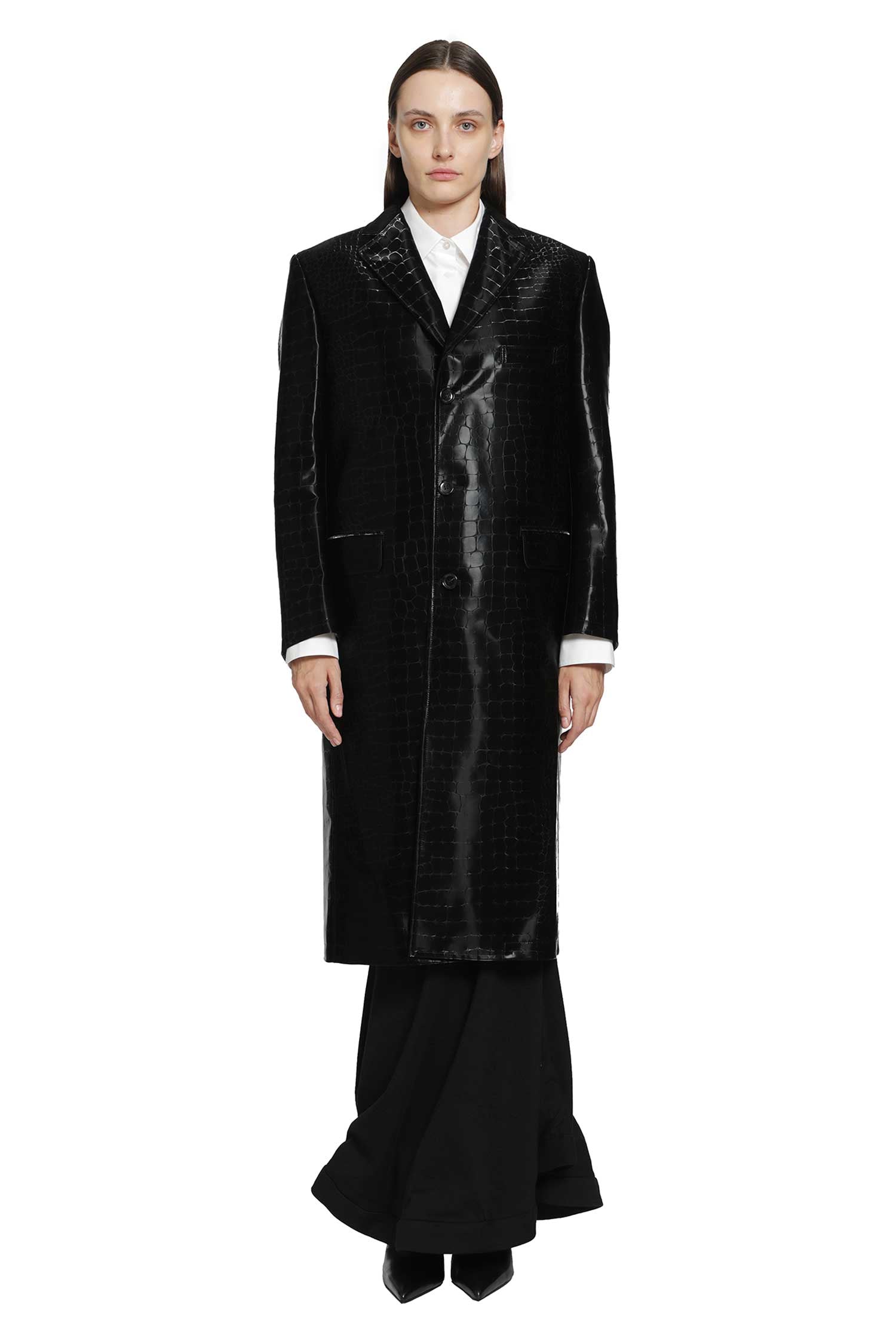 JUNYA WATANABE Embossed Single Breasted Coat woman