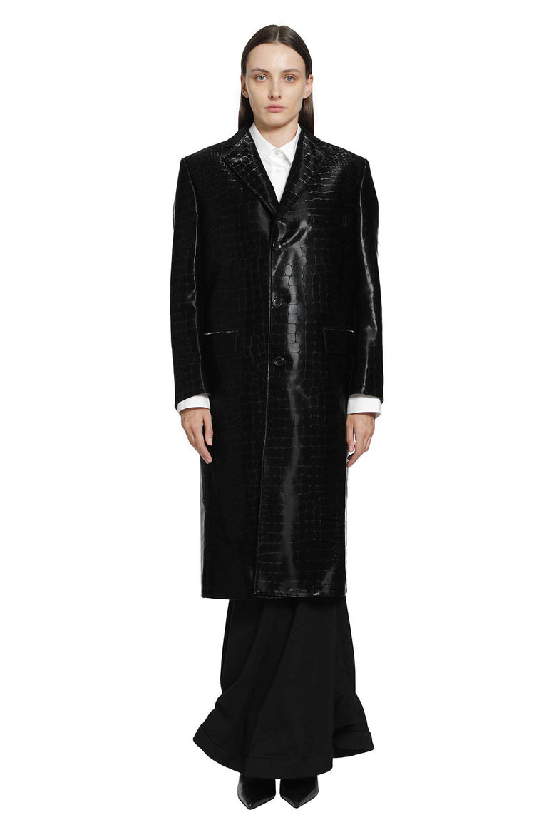 JUNYA WATANABE Embossed Single Breasted Coat woman