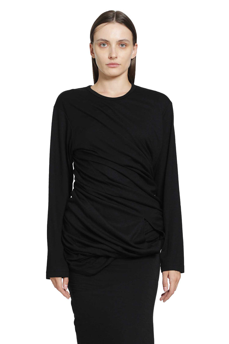 JUNYA WATANABE Long Sleeve Draped T-shirt woman
