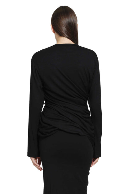 Long Sleeve Draped T-shirt