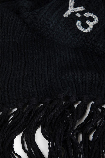 Y-3 UNISEX BLACK SCARVES