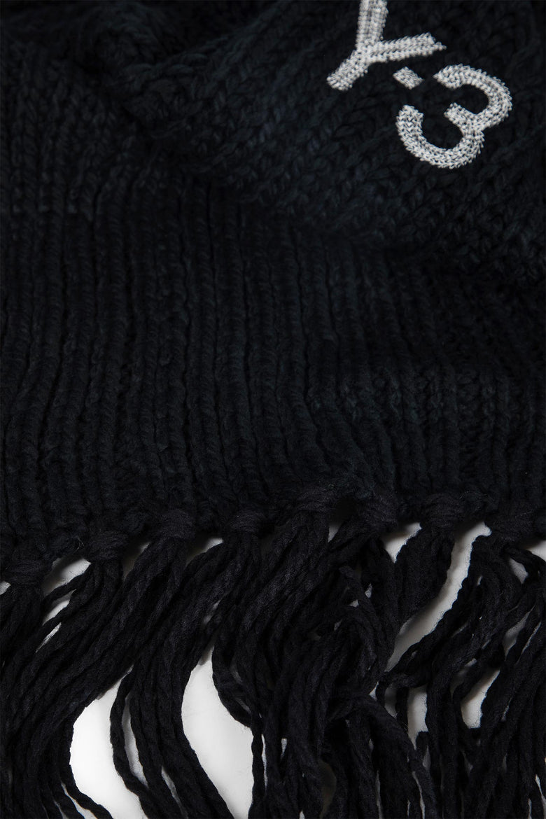 Y-3 UNISEX BLACK SCARVES