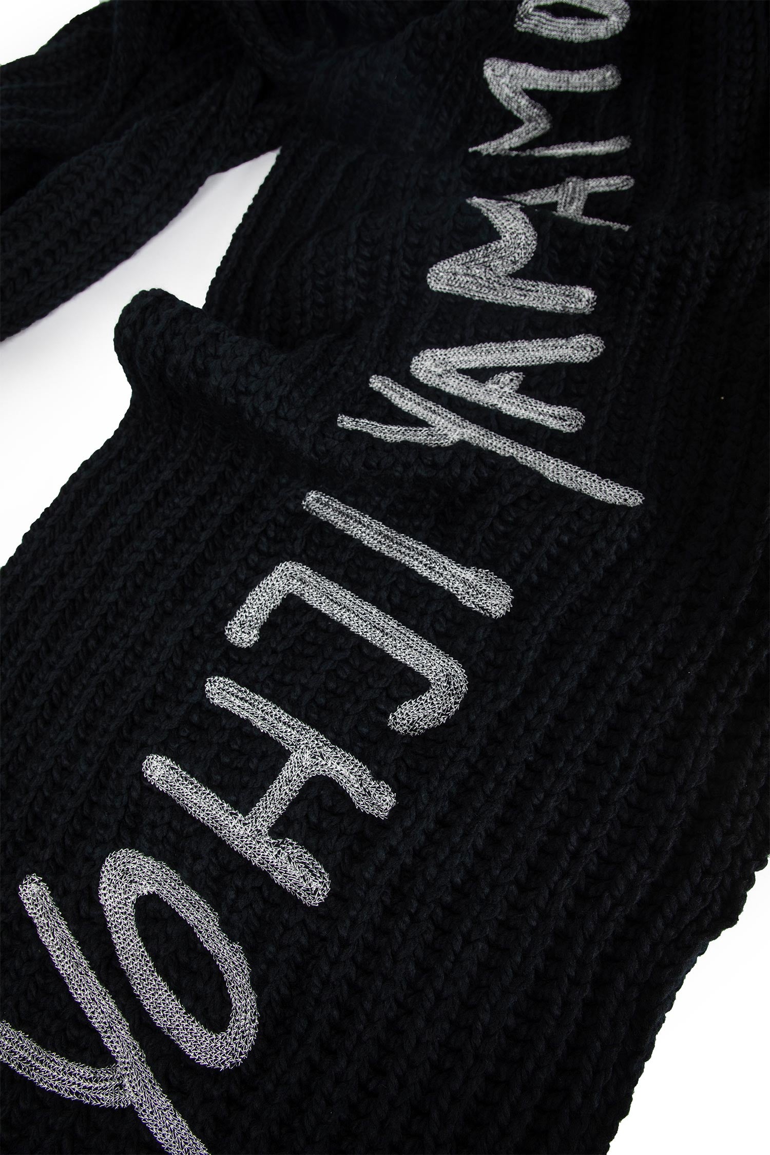 Y-3 UNISEX BLACK SCARVES