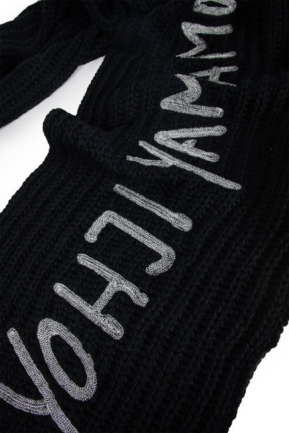 Y-3 UNISEX BLACK SCARVES