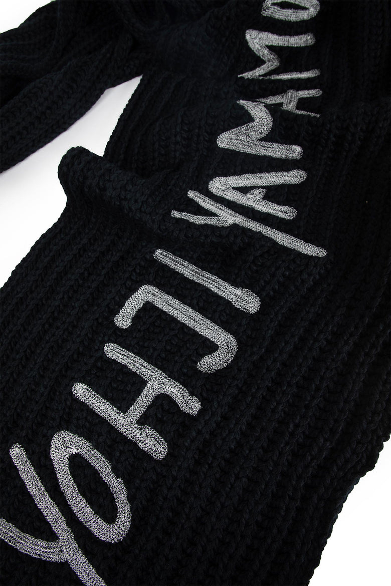 Y-3 UNISEX BLACK SCARVES