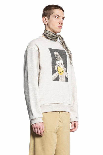 KAPITAL MAN OFF-WHITE SWEATSHIRTS