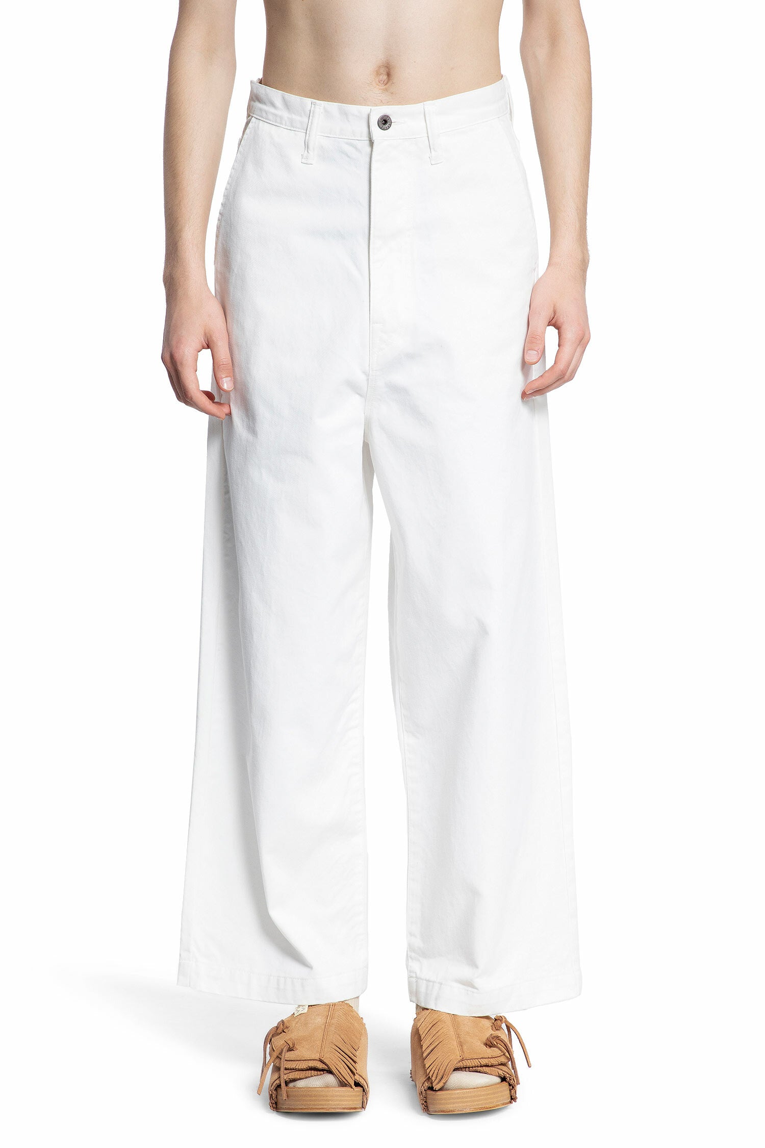 KAPITAL MAN WHITE TROUSERS