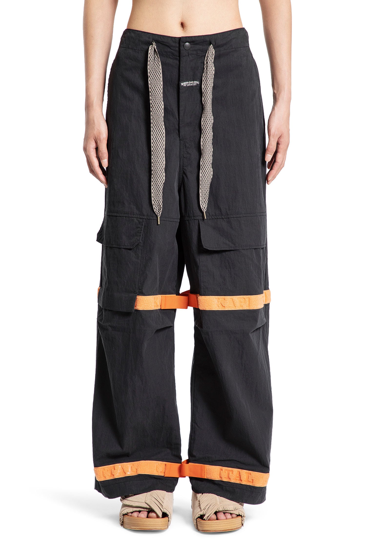 Black trousers with zip pockets best sale