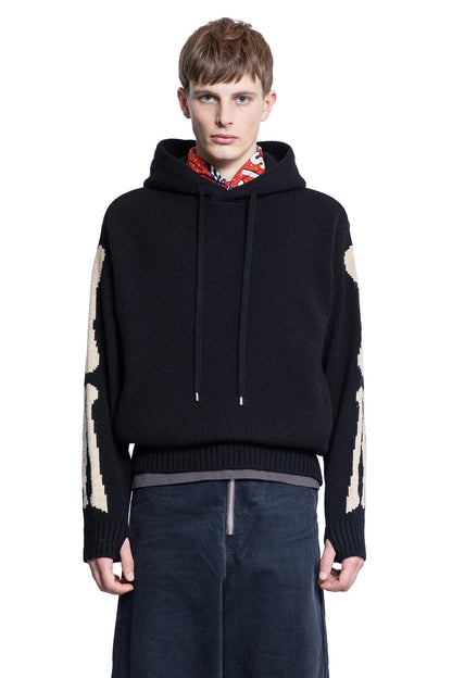 KAPITAL MAN BLACK KNITWEAR