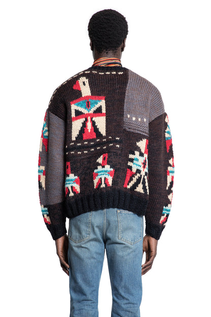 KAPITAL MAN BROWN KNITWEAR