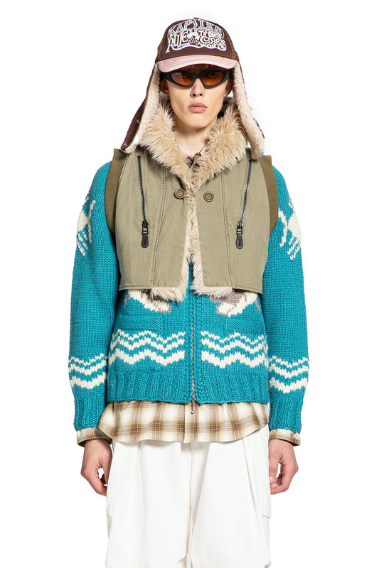 Herringbone Ring Coat Lining Hoodie