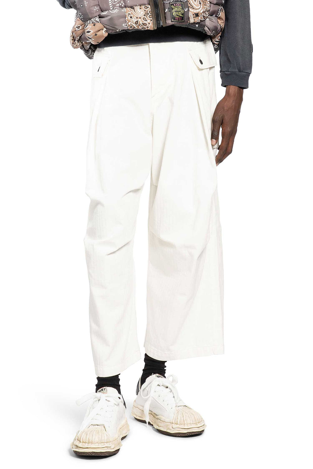 KAPITAL Herringbone Jumbo Monkey Pants man