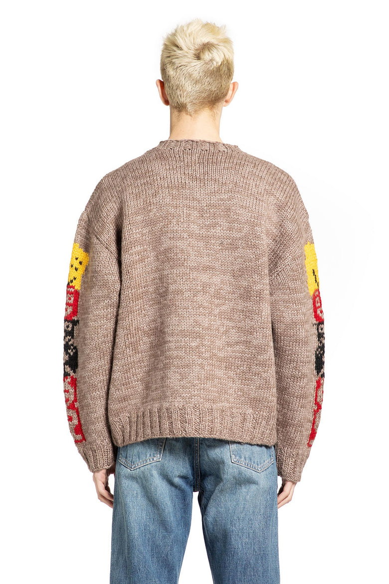 KAPITAL Hans Knit Peckish Totem Pole Cowichan Sweater man