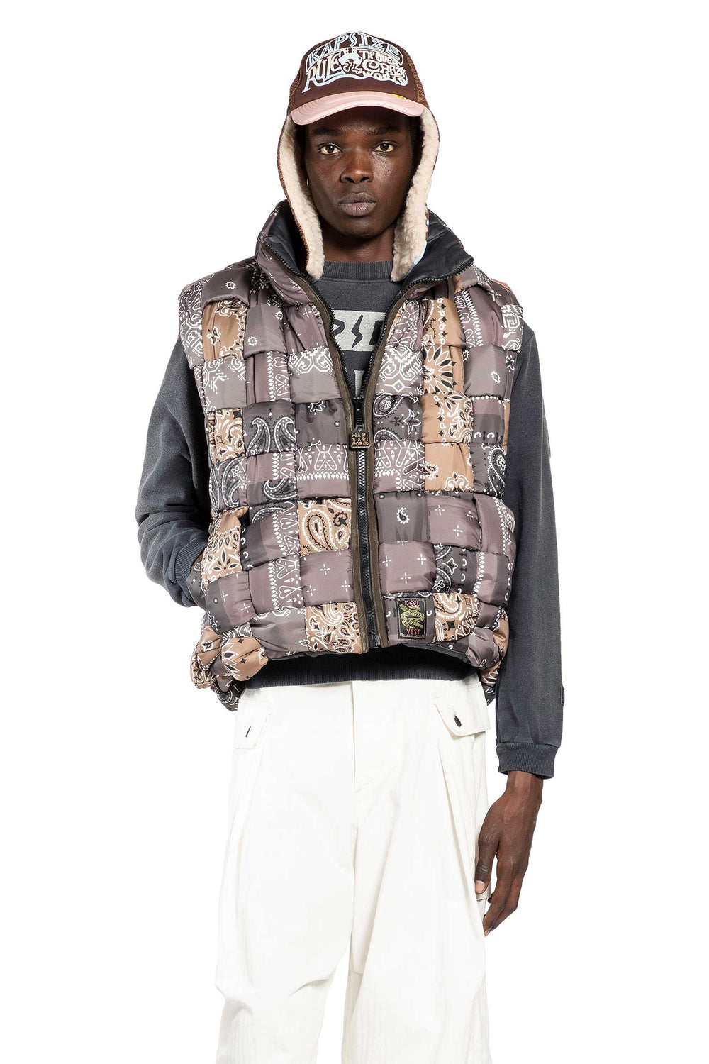 KAPITAL Bandana Nylon Keel Weaving Vest man