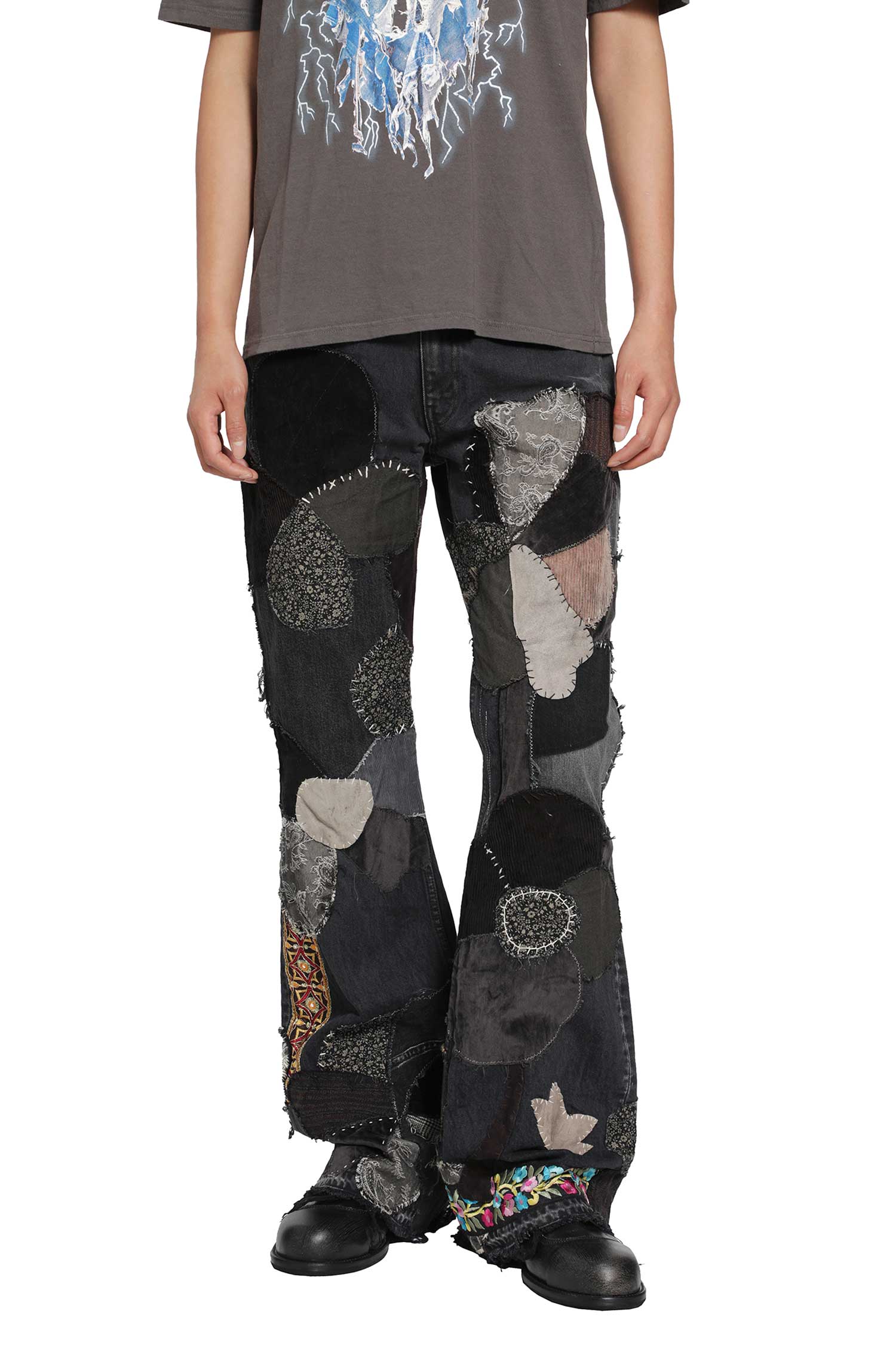 14oz x Denim 5P RAT Flare Pants