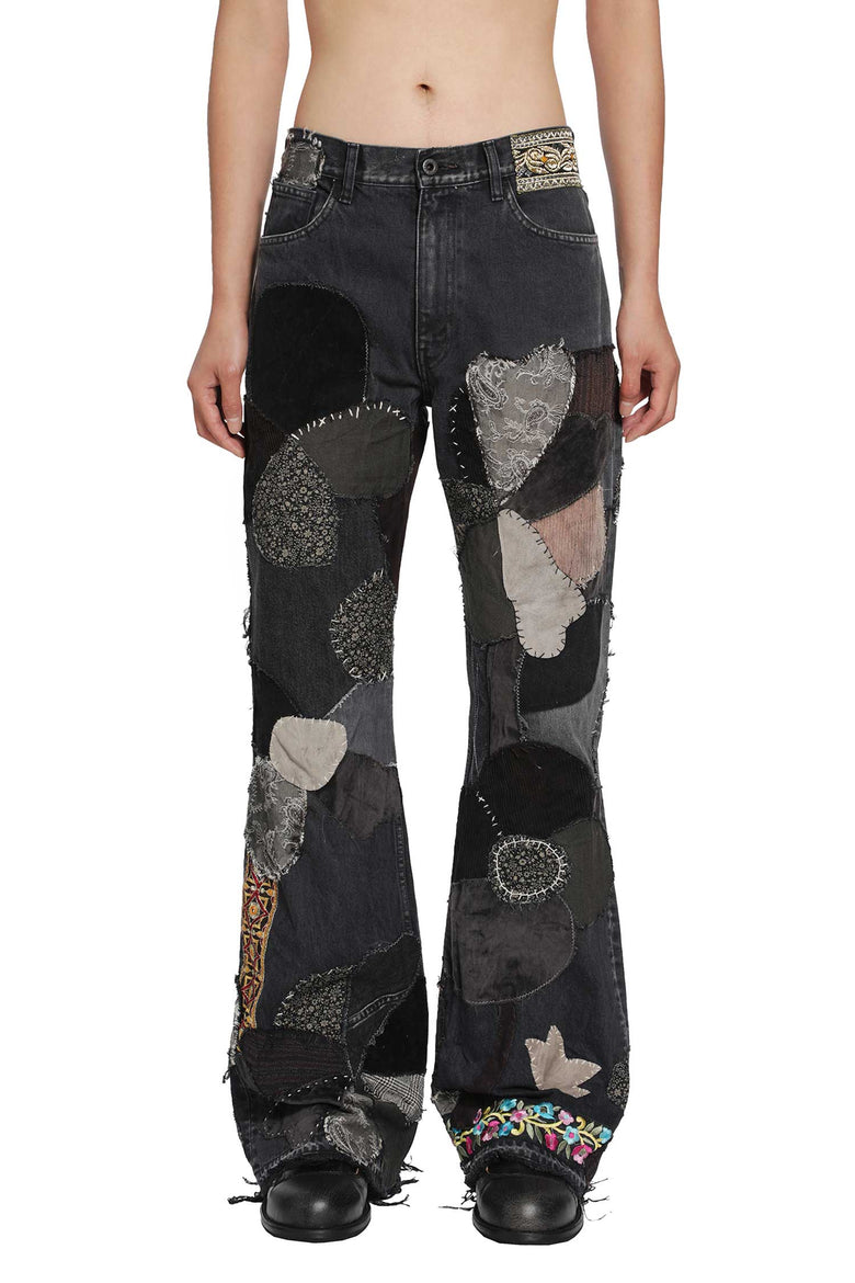 
              KAPITAL 14oz x Denim 5P RAT Flare Pants man
            