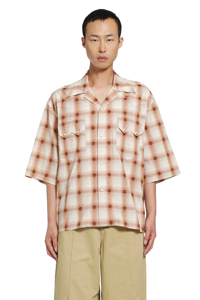 KAPITAL Thunderbird Shadow Check Western Shirt man