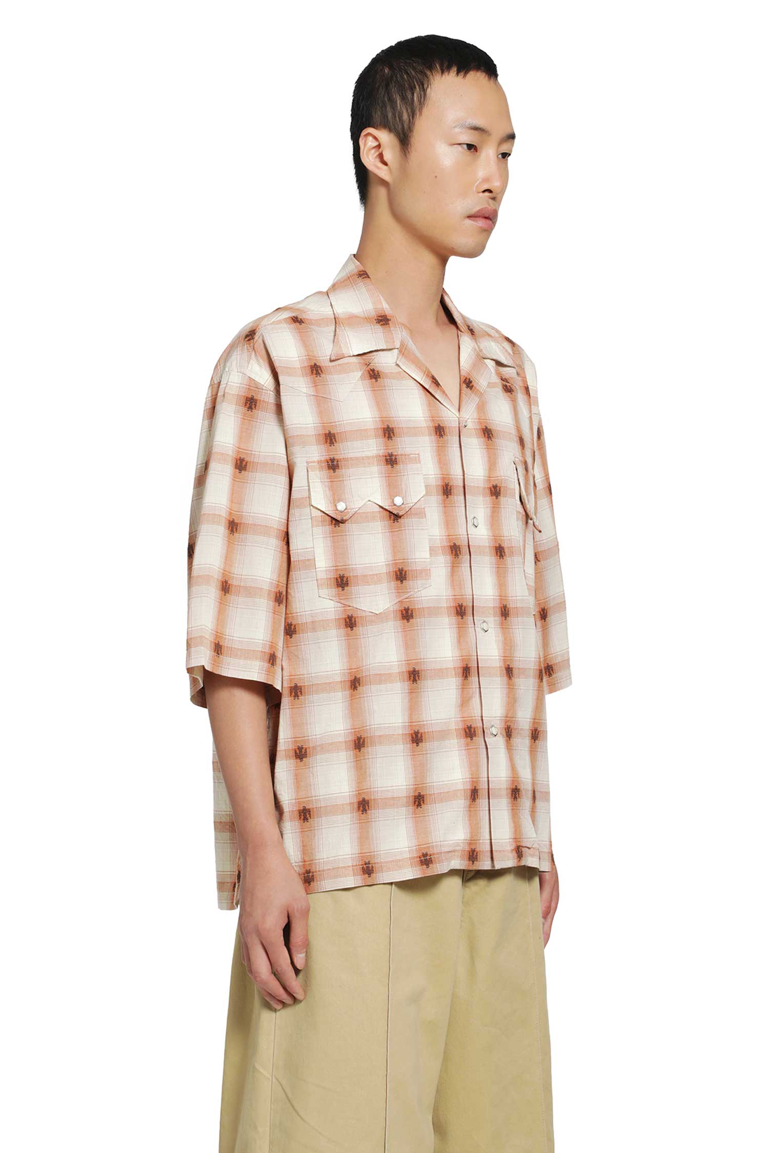KAPITAL Thunderbird Shadow Check Western Shirt man