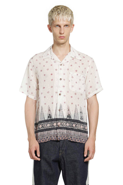 Sheer Sarasa Calico Short Sleeve Shirt