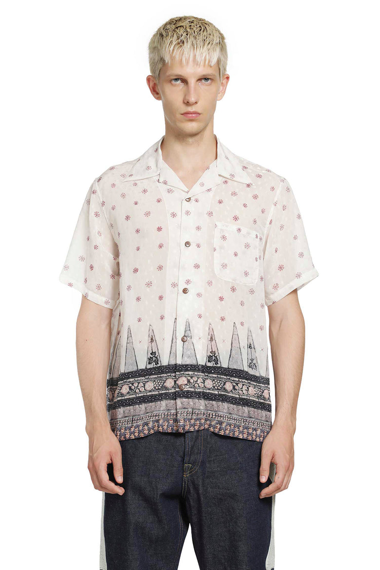 
              KAPITAL Sheer Sarasa Calico Short Sleeve Shirt man
            