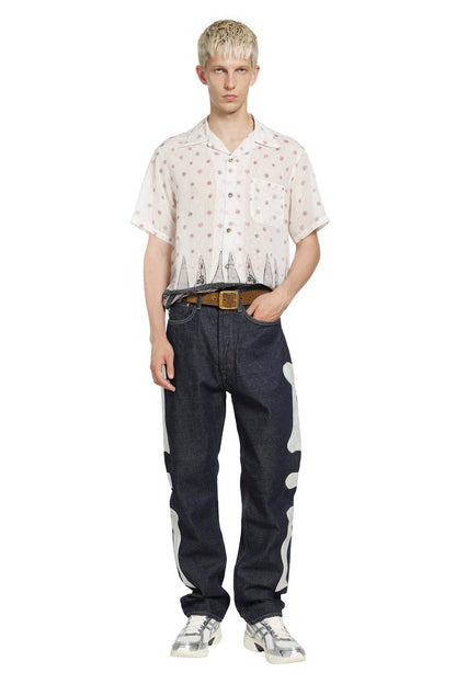 Sheer Sarasa Calico Short Sleeve Shirt